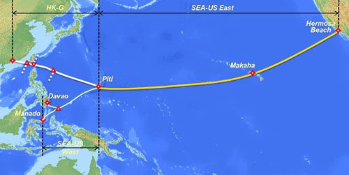 东南亚-美国海底光缆SEA-US即将投入商用
